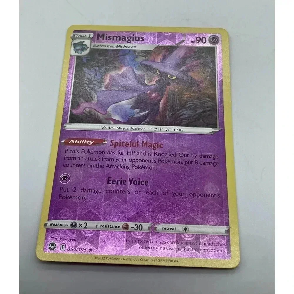 Mismagius Silver‎ Tempest 064/195 Pokemon TCG Reverse Holo Mint Unplayed